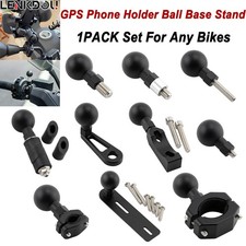 Soporte para teléfono GPS base de cabeza de bola de aleación para manillar de motocicleta soporte de abrazadera