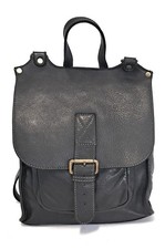 Zaino Borsa in pelle Vintage Il Borsaro Nero  art. V09 Made in Italy