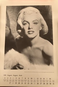 Icon Marilyn Monroe 100th Birthday Lot of(1950-62) Black&White Calendar Pages