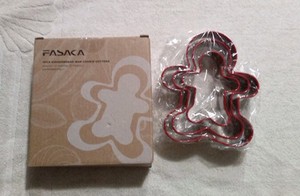 FASAKA 3ps Stainless Steel  Cookie Cutter Set GINGERBREAD MEN - BRAND NEW