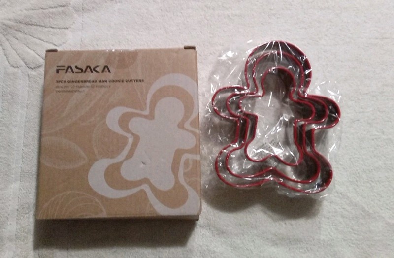 FASAKA 3ps Stainless Steel  Cookie Cutter Set GINGERBREAD MEN - BRAND NEW