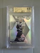 2020 Panini Mosaic Tom Brady MVP Silver #298 BGS 9.5 Gem Mint Patriots
