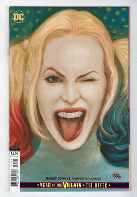 Harley Quinn # 63 Frank Cho Card Stock Variant Cover (2019) NM New