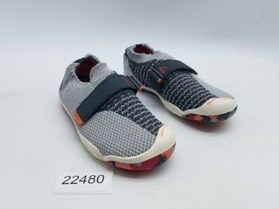 Plae Elise Boy's Size 12 Comfort Slip On Shoes Gray Knit