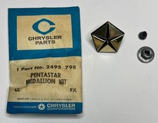 New Old Stock Pentastar Medallion Kit For 1963-1966 Models Mopar 2495798 New Old Stock Pentastar Medallion Kit For 1963-1966 Models Mopar 2495798