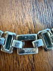Vintage Crown Trifari Alfred Philippe Aquamarine Rhinestone Tennis Bracelet 1940 — photo 4