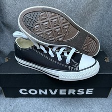 Converse Chuck Taylor All Star Lace Up Sneakers - Black White Size Youth 1
