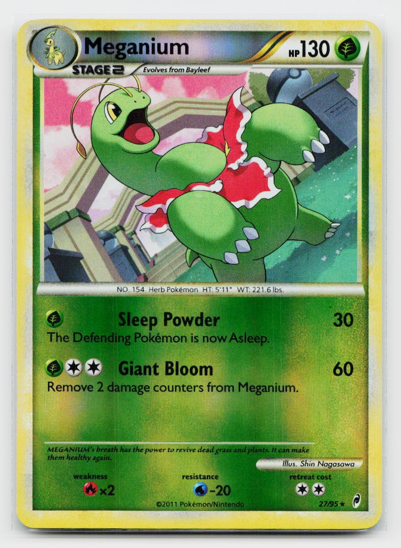 Meganium Rare Call of Legends 27/95 Pokemon TCG
