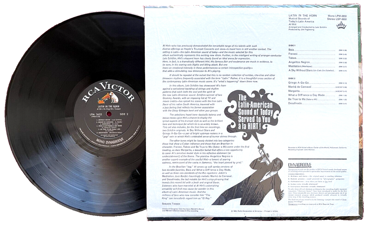 Al Hirt – Latin in the Horn: RCA Victor LPM-3653 ~ 1966 ~ Mono