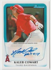2011 Bowman Prospects Auto Kaleb Cowart #BPA-KC - Angels