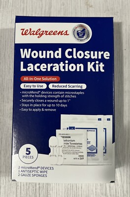 Walgreens Wound Closure Laceration Kit, 5 Pieces, Exp 06/25