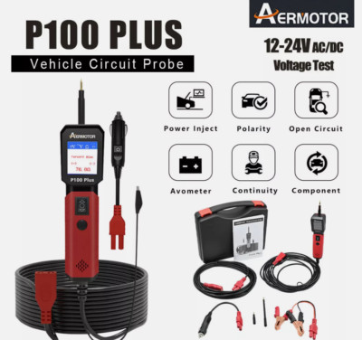 AERMOTOR P100 PLUS Power Circuit Probe Kit 12/24V Electrical Car Voltage Tester