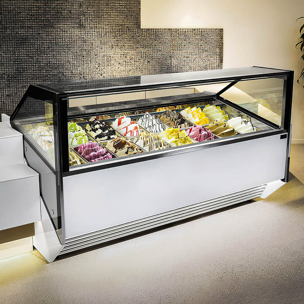 Profi Eisvitrine LaSquadra Marisa Eiscafe Eisdiele | Eistheke bis 32 Eisbehälter