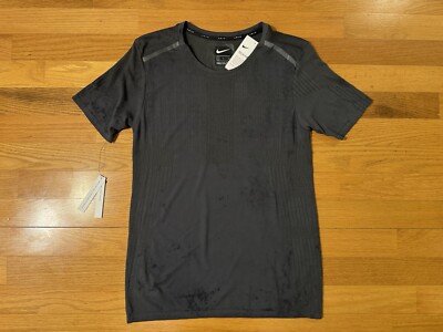 New S Nike Tech Pack Knit Nylon 3M Running Top Shirt Black Grey BV5623-011 Men