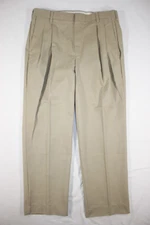 New Red Kap Pants Men's 34x29 Pleated Twill Work Straight Leg PT38KH9 Beige