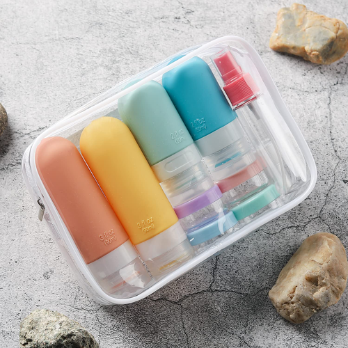16 Pack Travel Bottles Set Leak Proof Silicone Squeezable Containers Toiletries - 第 9/9 張圖片