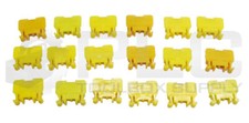 LOT OF 18 NEW ALLEN BRADLEY 1492 STYLE F CONTACT BLOCK YELLOW