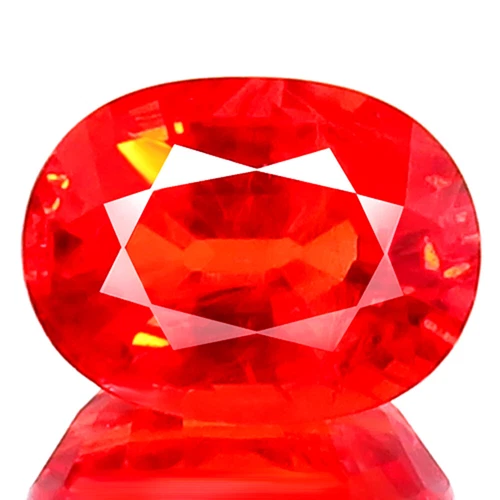 1.92ct HUGE SPARKLING NATURAL PADPARADSCHA SAPPHIRE BEST COLOR PERFECT OVAL CUT