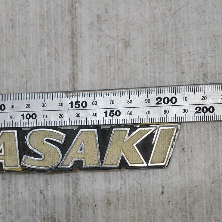 JDM 0403 3 Kawasaki KAWASAKI Capital Letter Emblem 1 Piece Old Car