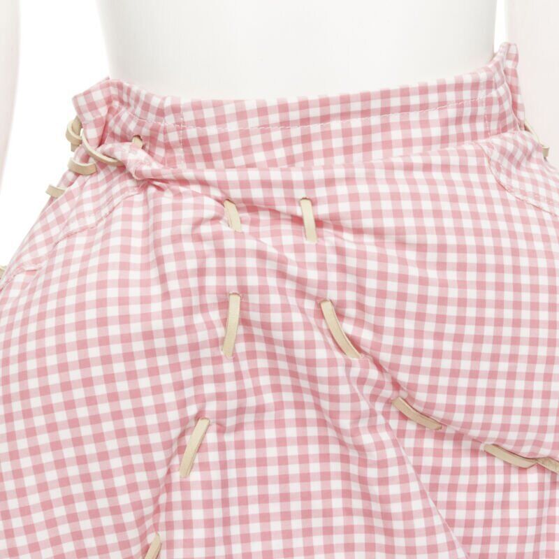 rare COMME DES GARCONS Vintage 2004 Runway pink checked Punk rare COMME DES GARCONS Vintage 2004 Runway pink checked Punk