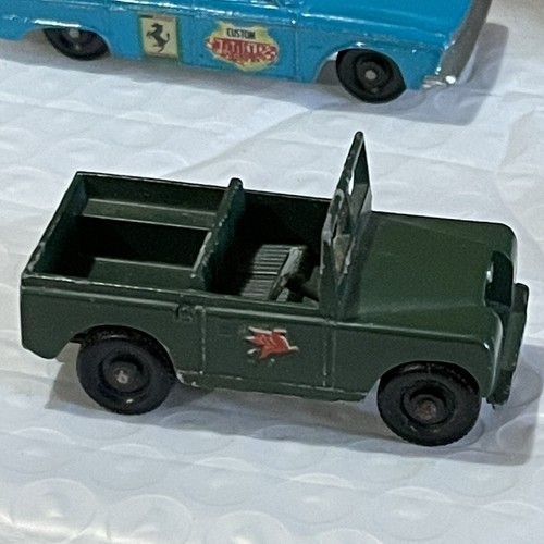4 Vintage Lesney Matchbox Cars Land Rover Pickford Benz 220 Se 42 Studebaker Lot - Picture 6 of 21