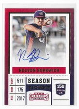 Nelson Berkwich 2017 Panini Contenders USA Autograph Gold #USAAT-NB /100 Rookie