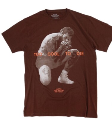 Post Malone Too Cool to Die brown unisex Medium