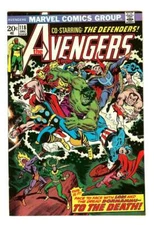 AVENGERS #118 6.0 // AVENGERS & DEFENDERS WAR PART 7 MARVEL COMICS 1973