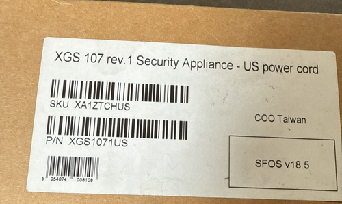 Sophos XGS 107 Rev 1 Firewall Security Appliance /w Power Adapter - Picture 4 of 4