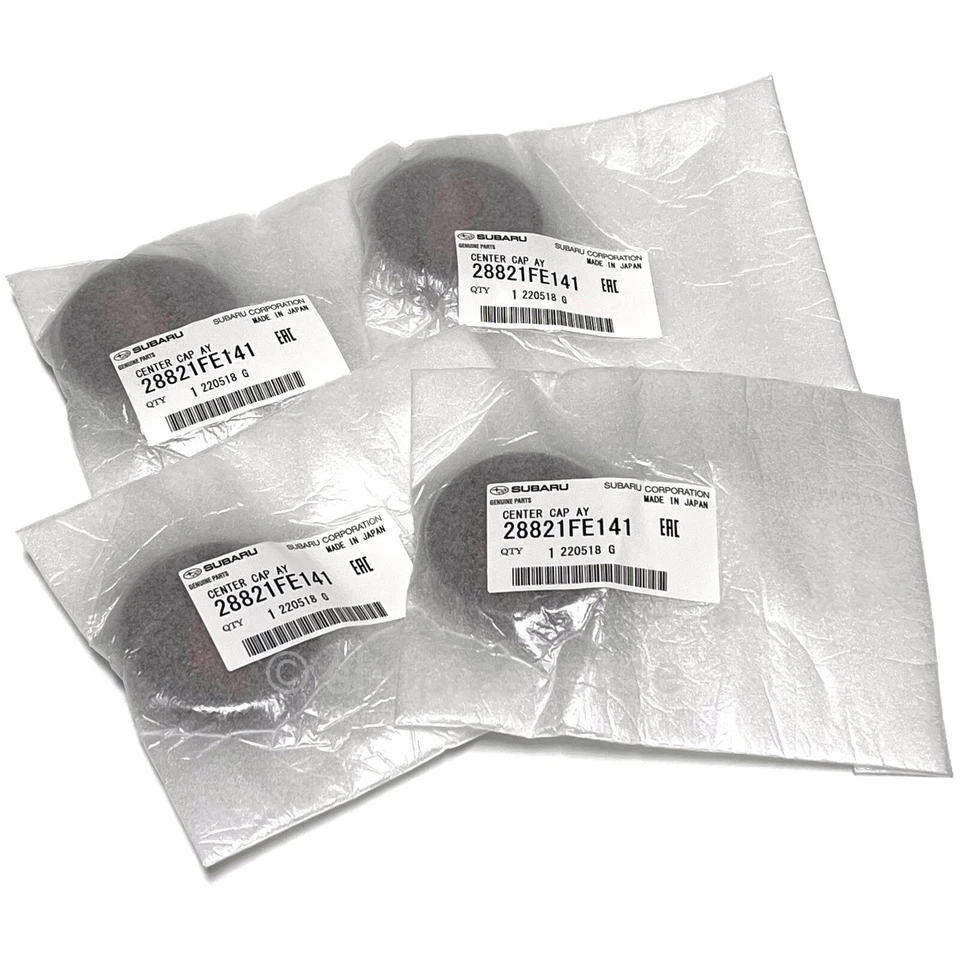 OEM Subaru STi Wheel Center Caps Black/Pink Fits BRZ Crosstrek Impreza WRX STI - Image 2 of 2