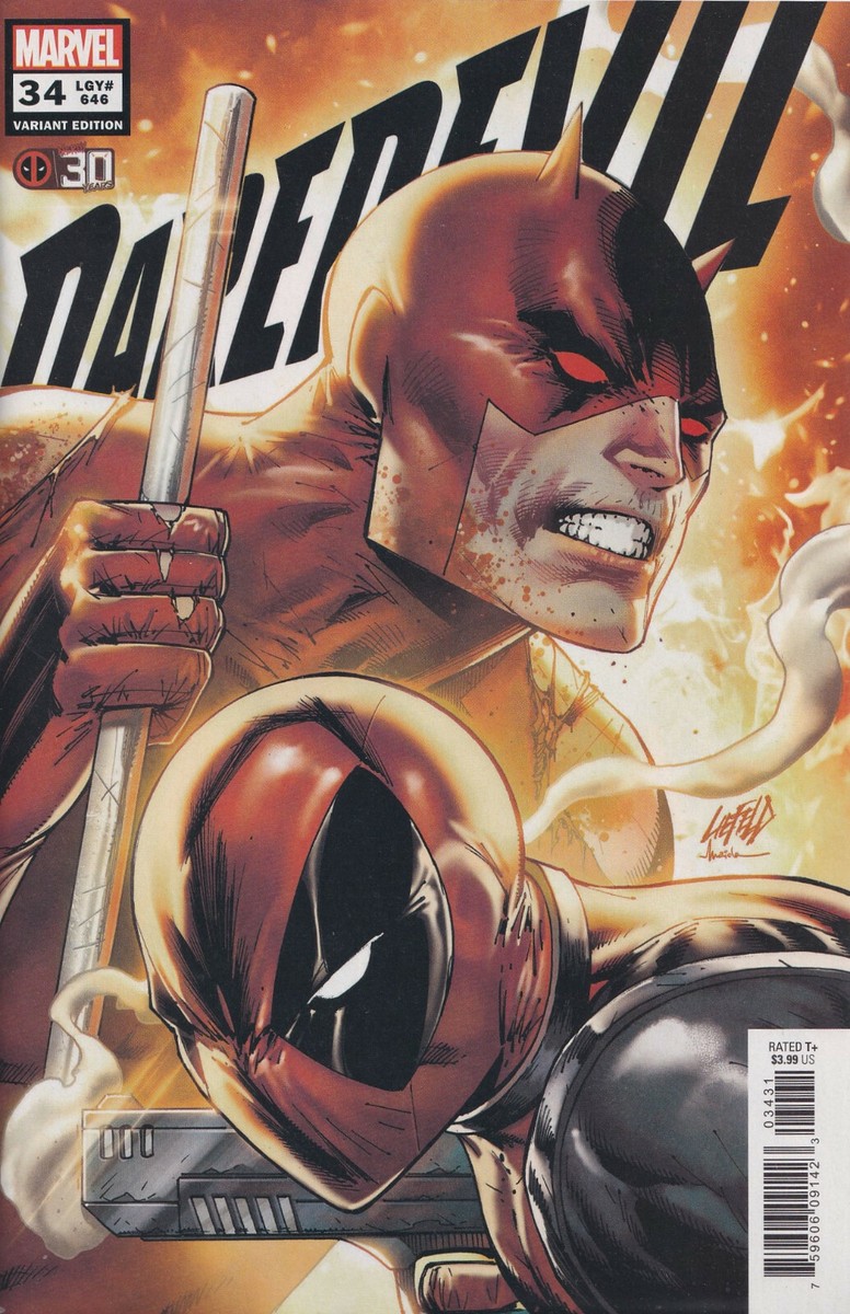 DAREDEVIL #34 (ROB LIEFELD DEADPOOL NERDY 30 VARIANT) COMIC