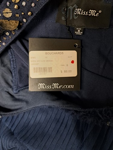 Women's Dark Blue MISS ME Dress Size Small - NWT - Picture 6 of 6