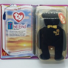 The End the Bear McDonalds TY The End Teenie Beanie Baby 1999 Rare