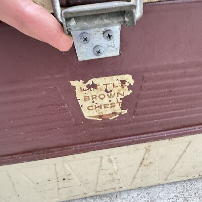 Vintage “Little Brown Chest” Ice Box Cooler - 1950s - All Vintage “Little Brown Chest” Ice Box Cooler - 1950s - All