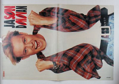 Jason Donovan Bravo Poster - German 80s Magazine Portrait Poster - Open Shirt