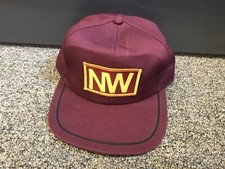 NW Northwestern Railroad Cap Hat Vintage SnapBack Trucker USA Made Patch EUC
