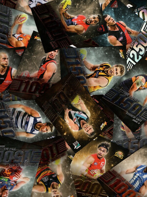 2018 AFL FOOTY STARS MILESTONE - BULK CARD LOT TO COMPLETE YOUR SET (UPDATED)