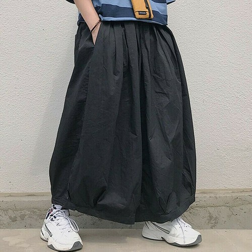 Donna Giapponese Harem Pantaloni Larghi Cargo Skateboard Pantaloni Elastico  Vita | eBay