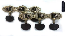 1/14 Classical Guitar Machine Head, free friction shaft ebony button 405AB-E2-S4