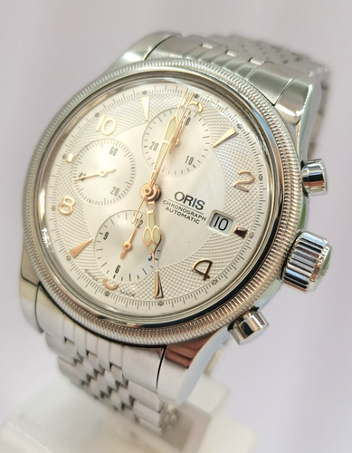 Orologio Oris big crown aviaton chronograph jumbo all stainless steel swiss made - Imagen 11 de 22