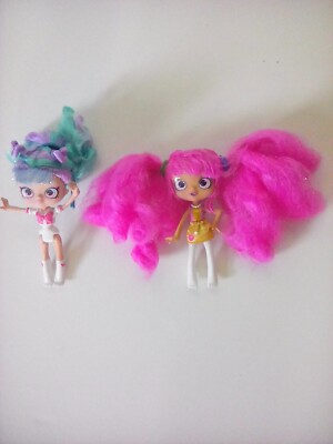 Lot of 2 Shopkins Shoppies Lippy LuLu Wild Style Bella Bow 5'' 8g