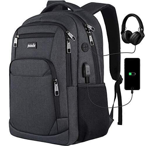 Durable 15.6 Inch Laptop Backpack for Men Women Students Black