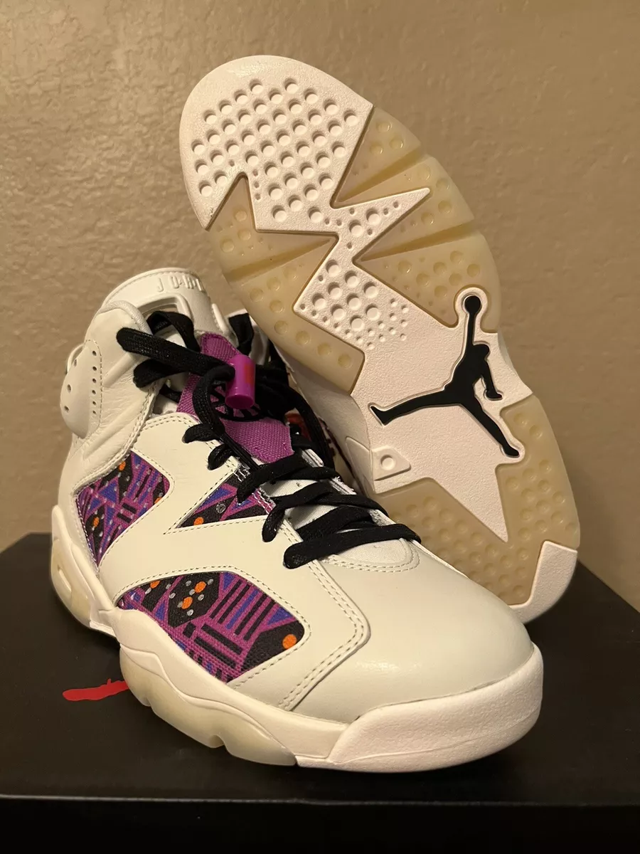 Nike Air Jordan Retro 6 Quai 54 Bone-White/Void-Purple (CZ4152-101) Men's  Sz 8 | eBay