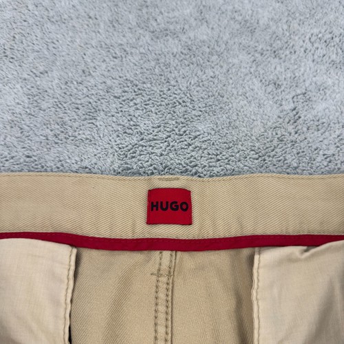 Hugo Boss Men’s Zeebo Chino Pants Tan Casual Slim Fit Trousers 38x29 - Picture 7 of 14