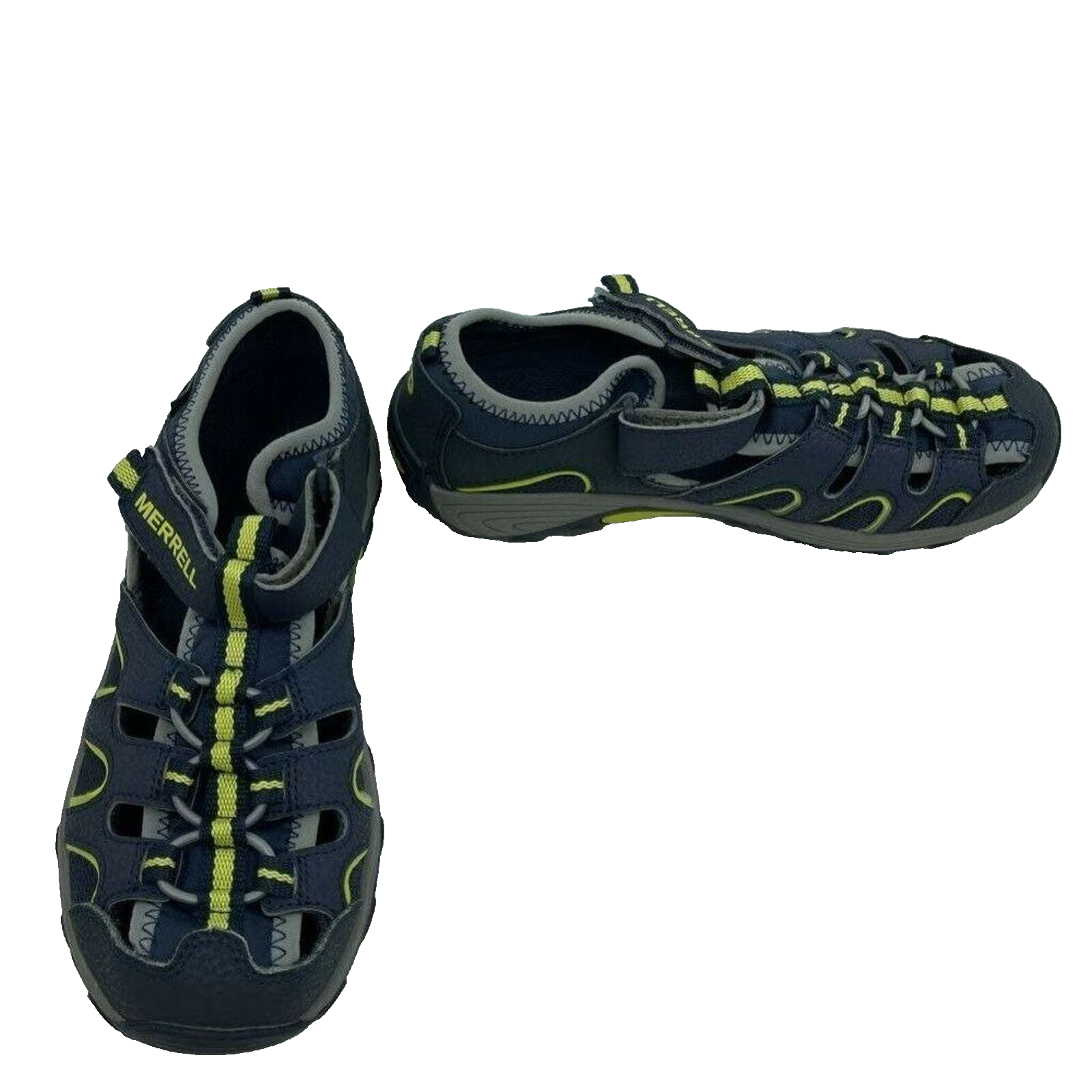 Sandali sportivi Merrell ragazzo H2O escursionista blu navy pelle 4M my54859 gancio e passante
