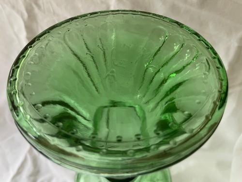 Grand porte-chandelier vintage Italie Empoli MCM vert - Photo 9 sur 9