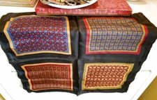 Japanese Scarf 100 Silk Multi-Design 20" Square Hand Rolled EUC