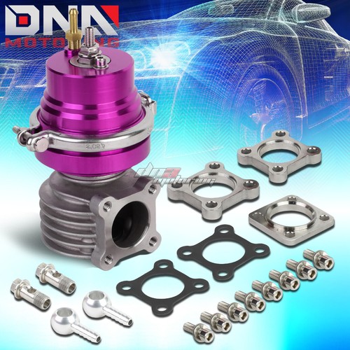 ALUMINUM EXTERNAL 14-PSI 46MM TURBOCHARGER BOLT-ON 6" WASTEGATE+SPRING PURPLE - 第 1/5 張圖片