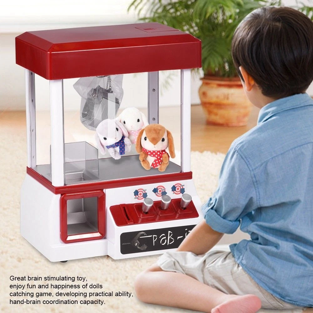 Mini Electronic Crane Claw Doll Machine Candy Grabber Catcher