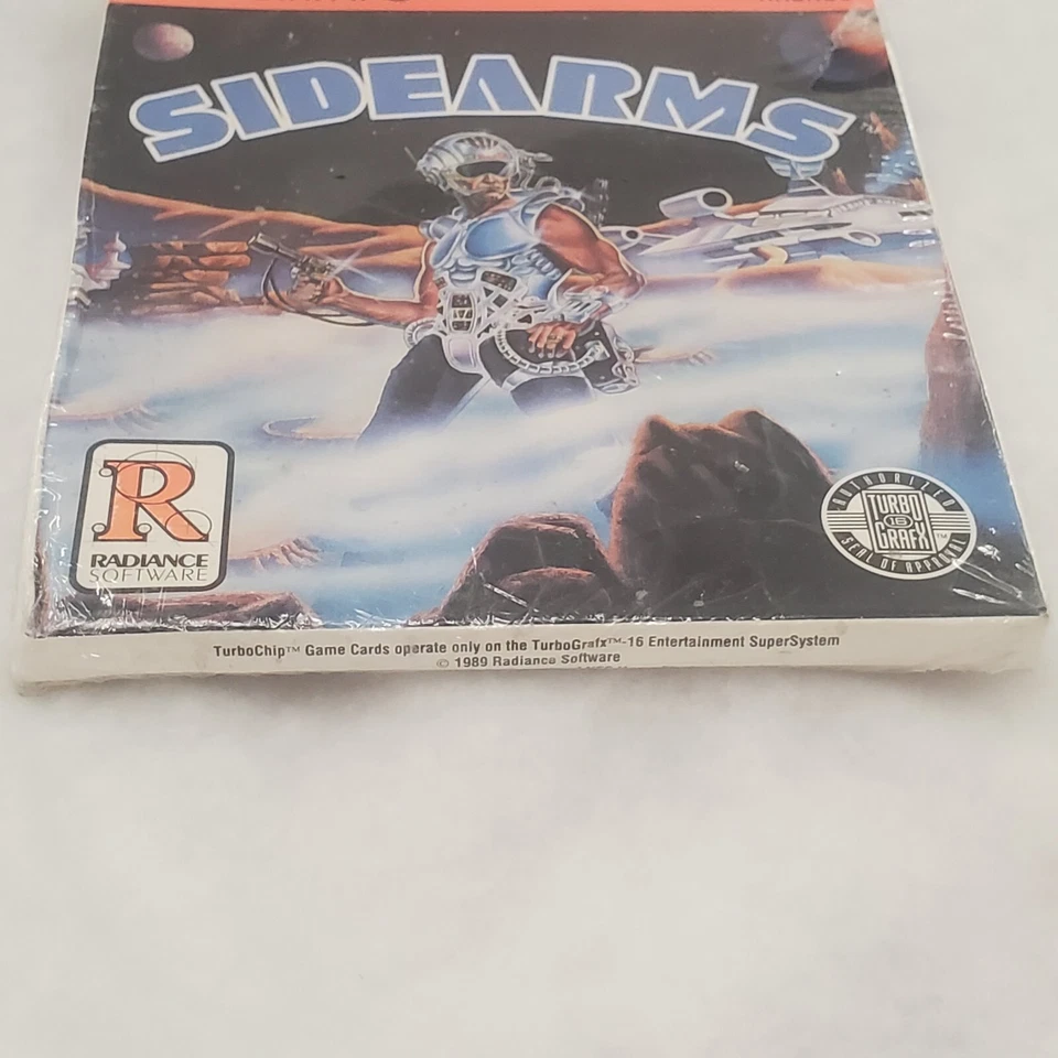 Side Arms TurboGrafx-16 1990 New Sealed Crushed Box Torn Shrink TG16 Sidearms - Image 2 of 4